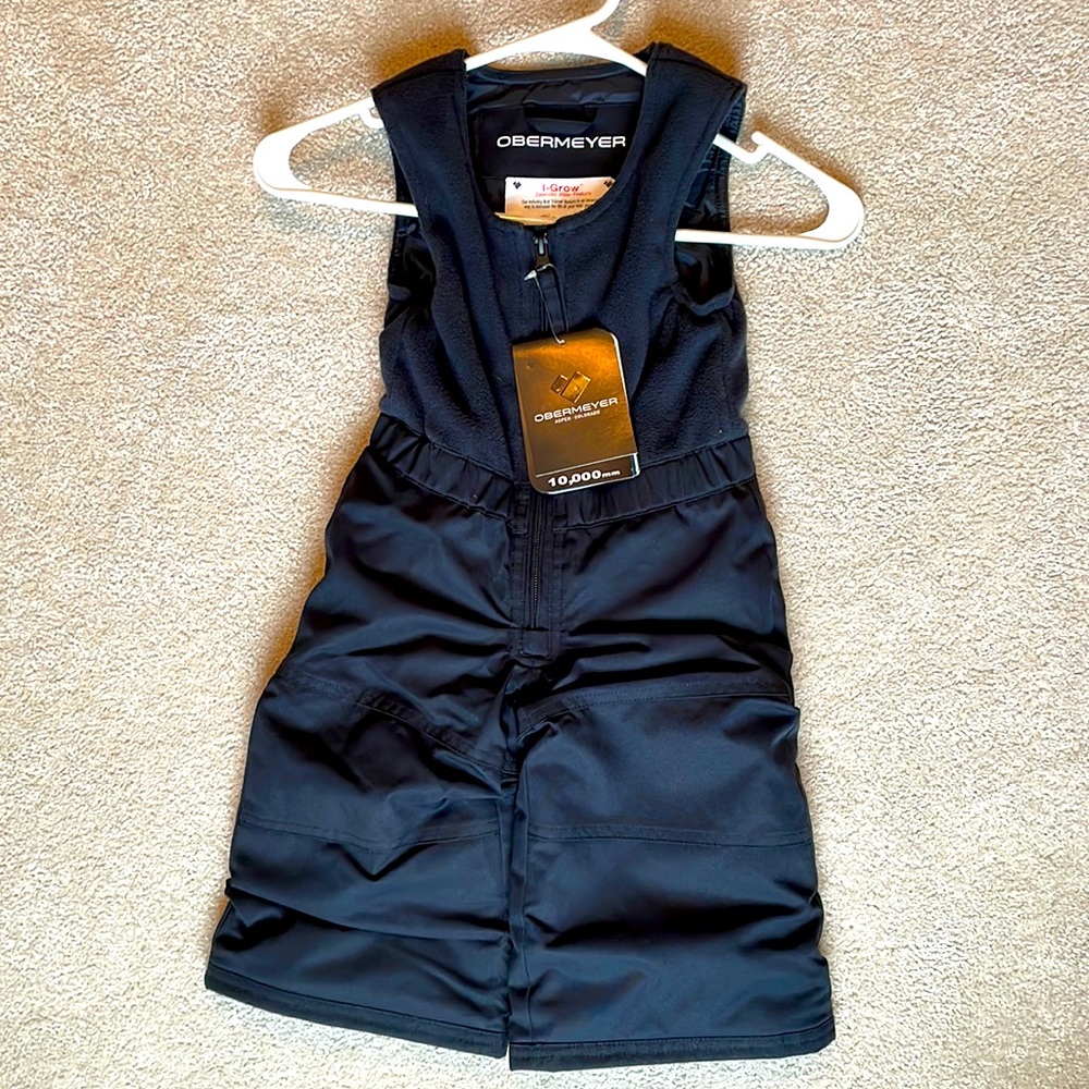 New Obermyer outer limits black snow ski pants. I-Grow size 1 baby/toddler
